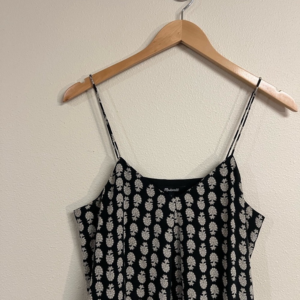 Madewell Black and White Printed Mini Dress - Picture 9 of 9